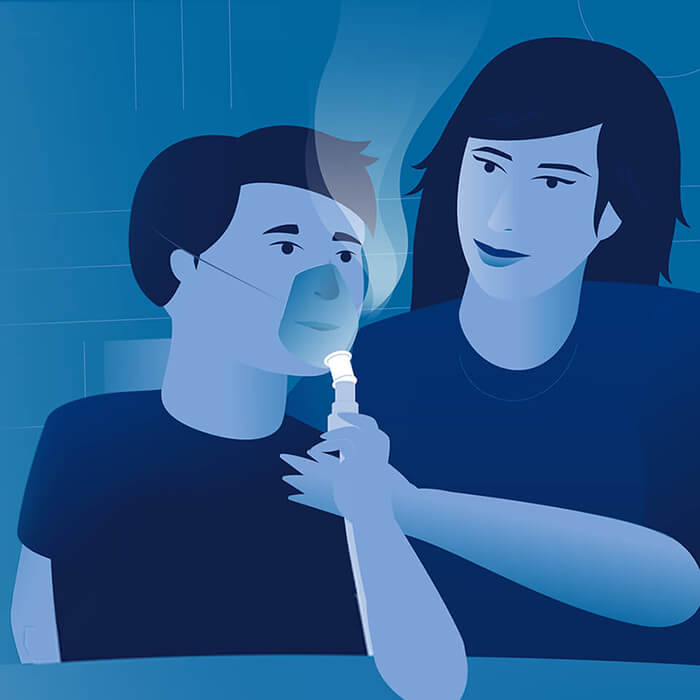 Utilisation du n&eacute;buliseur &agrave; domicile