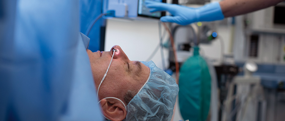 Zuurstofsaturatie meten via een neussensor