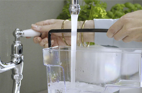 Remplir le r&eacute;servoir d'eau