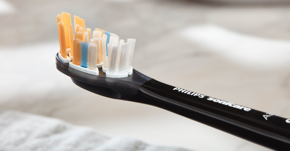 Close-upweergave van de Philips Sonicare A3 Premium All-in-One opzetborstel.