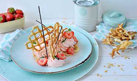 Aardbei millefeuille