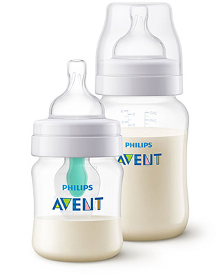 Philips Avent-babyfles met antikrampjessysteem