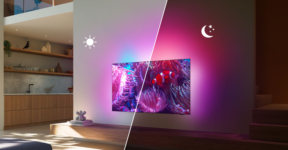 Omgevingssensoren van Ambilight tvs