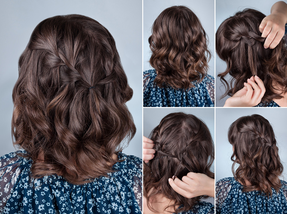 Coiffure de conte de f&eacute;es avec effet cascades